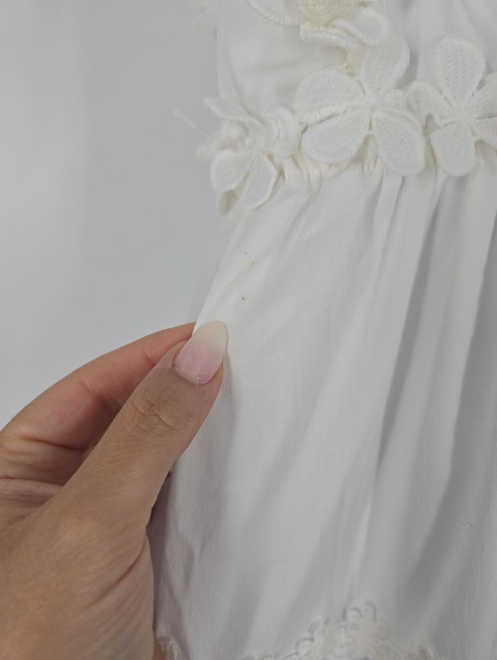Waimari Catalina White Floral Applique Pom Pom Maxi Dress Size XS - Picture 6 of 9